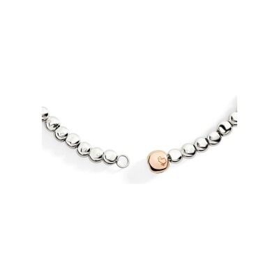 Collier Dodo Pepita en argent et or rose